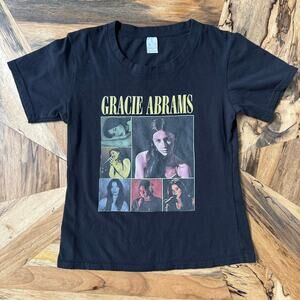 Gracie Abrams Graphic T-Shirt Black Size Small Vintage 90s Style Concert Merch